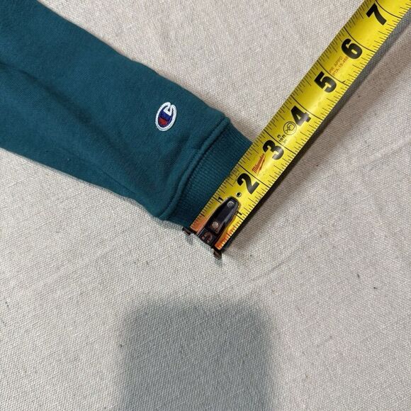 Champion Logo Sweater Pullover Athletic Crewneck Toddler Size 3T Aqua Green - Picture 7 of 7